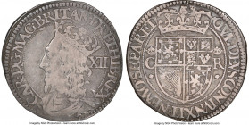 Charles I 12 Shillings ND (1637-1642) VF25 NGC, KM-A84, S-5560. 5.76gm. Falconer's first issue with "F" over reverse crown. Misattributed as English t...