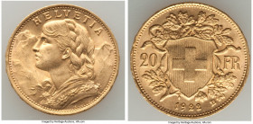 Confederation gold 20 Francs 1922-B UNC, Bern mint, KM35.1. 21mm. 6.45gm. AGW 0.1867 oz.

HID09801242017

© 2022 Heritage Auctions | All Rights Re...