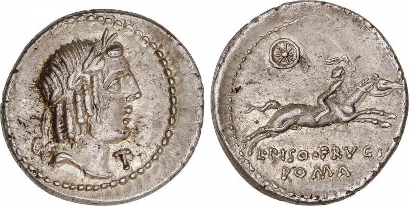 Calpurnia
Denario. 90-89 a.C. CALPURNIA. L. Calpurnius Piso Frugi. Anv.: Cabeza...