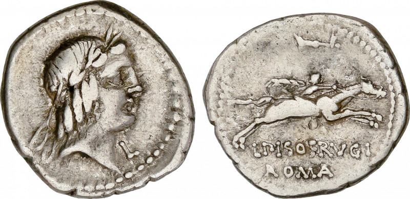 Calpurnia
Denario. 90-89 a.C. CALPURNIA. L. Calpurnius Piso Frugi. Anv.: debajo...