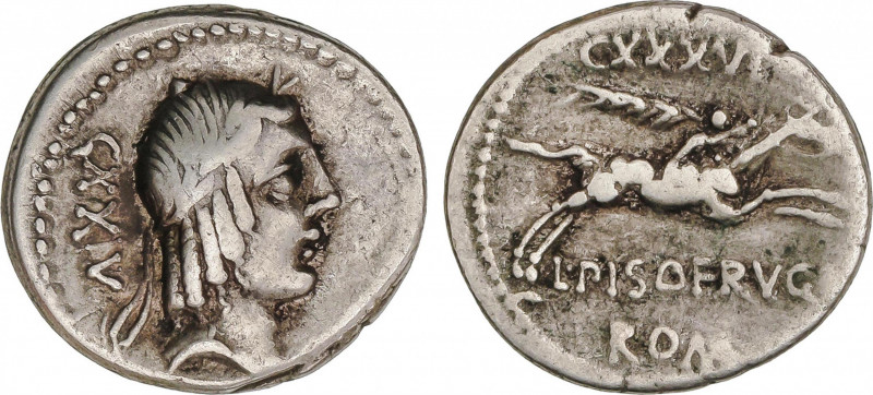Calpurnia
Denario. 90-89 a.C. CALPURNIA. L. Calpurnius Piso Frugi. Anv.: CXXIV....