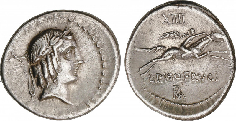 Calpurnia
Denario. 90-89 a.C. CALPURNIA. L. Calpurnius Piso Frugi. Anv.: X. Rev...