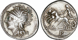 Coelia o Coilia
Denario. 104 a.C. COELIA o COILIA. C. Coelius Caldus. Anv.: Cabeza de Roma a izquierda. Rev.: Victoria en biga a izquierda, debajo CA...
