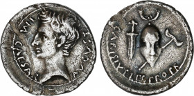 Augustus (27 BC-14AD)
Denario. Acuñada el 23 a.C. AUGUSTO. P. Carisius. EMÉRITA (Mérida). MUY ESCASA. Anv.: IMP. CAESAR AVGVST. Cabeza de Augusto a i...