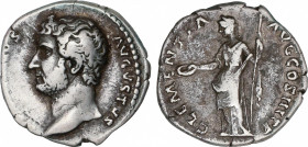 Hadrianus (117-138 AD)
Denario. Acuñada el 132-134 d.C. ADRIANO. RARA. Anv.: (HADRIA)NVS AVGVSTVS. Cabeza descubierta de Adriano a izquierda. Rev.: C...