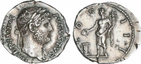 Hadrianus (117-138 AD)
Denario. Acuñada el 125-128 d.C. ADRIANO. Anv.: HADRIANVS AVGVSTVS. Cabeza laureada de Adriano a derecha. Rev.: COS. III. Geni...