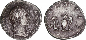 Hadrianus (117-138 AD)
Denario. Acuñada el 125-134 d.C. ADRIANO. Anv.: HADRIANVS AVGVSTVS. Busto laureado y con hombro izquierdo drapeado de Adriano ...