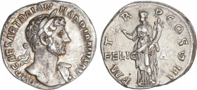 Hadrianus (117-138 AD)
Denario. Acuñada el 117-138 d.C. ADRIANO. Anv.: IMP. CAESAR TRAIAN. HADRIANVS AVG. Busto laureado y con hombro izquierdo drape...