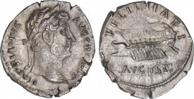 Hadrianus (117-138 AD)
Denario. Acuñada el 134-138 d.C. ADRIANO. Anv.: HADRIANVS AVG. COS. III. P. P. Busto laureado de Adriano a derecha. Rev.: FELI...