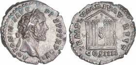 Antoninus Pius (138-161 AD)
Denario. Acuñada el 158-159 d.C. ANTONINO PÍO. Anv.: ANTONINVS AVG. PIVS P. P. TR. P. XXII. Cabeza laureada a derecha. Re...