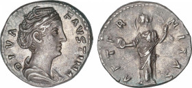 Faustina the Elder (105-141 AD)
Denario. Acuñada el 141 d.C. FAUSTINA MADRE. Anv.: DIVA FAVSTINA. Busto drapeado a derecha. Rev.: AETERNITAS. Eternid...