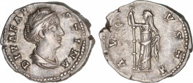 Faustina the Elder (105-141 AD)
Denario. Acuñada el 141 d.C. FAUSTINA MADRE. Anv.: DIVA FAVSTINA. Busto drapeado a derecha. Rev.: AVGVSTA. Ceres con ...