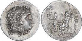 Tetradracma. 336-323 a.C. ALEJANDRO III. MESEMBRIA. TRACIA. BELLO EJEMPLAR. Procedente de la colección Scipio. Anv.: Cabeza de Hércules con piel de le...