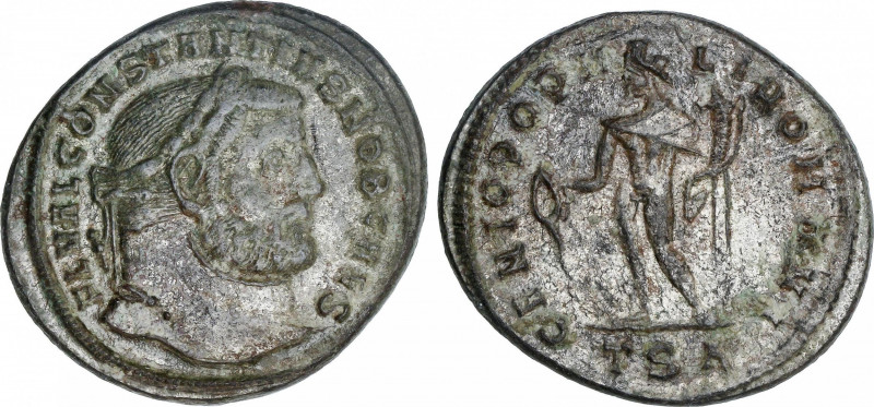 Empire
Follis. Acuñada el 294-295 d.C. CONSTANCIO CLORO. SALÓNICA. Anv.: FL. VA...