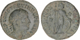 Empire
Follis. Acuñada el 312-313 d.C. CONSTANTINO I. TICINUM. Anv.: CONSTANTINVS P. F: AVG. Busto a derecha. Rev.: MARTI CONSERVATORI. Marte a derec...
