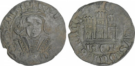 Kingdom of Castilla and Leon
1/2 Cuartillo. ENRIQUE IV. JAÉN. Rev.: IAEN bajo el castillo. 1,63 grs. Ve. Orla circular en anverso y reverso. FAB-775....