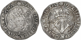 Charles I (V of the Holy Roman Empire)
Dobló de 3 Sous. VALENCIA. Anv.: Marca de Corona a izquierda y derecha del busto. Rev.: Marca de Escudito en r...