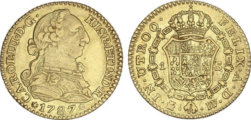 Charles III
1 Escudo. 1787. MADRID. D.V. 3,33 grs. Leves restos de brillo origi...