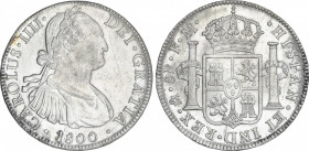 Charles IV
8 Reales. 1800. MÉXICO. F.M. 26,96 grs. Restos de brillo original. (Manchitas). AC-965. EBC.