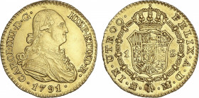 Charles IV
1 Escudo. 1791. MADRID. M.F. 3,38 grs. (Leves rayitas). Brillo original. AC-1108. EBC+.