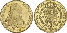 Charles IV
2 Escudos. 1793. MADRID. M.S.-M. 6,81 grs. Brillo original. AC-1279. EBC-/EBC.