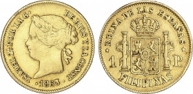 Elisabeth II
1 Peso. 1863. MANILA. 1,65 grs. AC-823. MBC/MBC+.