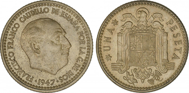 1 Peseta. 1947 (*19-52). SC.