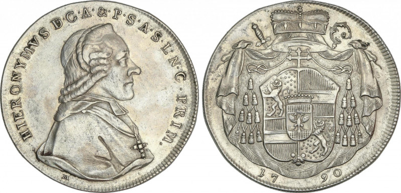 Austrian States
Thaler. 1790-M. HIERONYMUS. SALZBURG. 27,82 grs. AR. (Limpiada)...