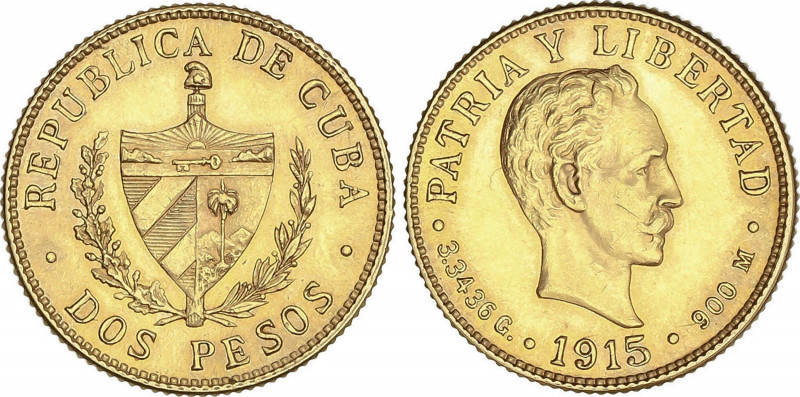 Cuba
2 Pesos. 1915. 3,31 grs. AU. José Martí. (Levísimas rayitas). Brillo origi...