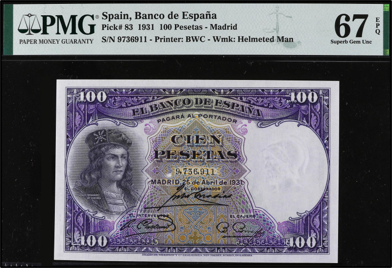 Civil War
100 Pesetas. 25 Abril 1931. Fernández de Córdoba. Precintado y garant...