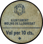 Catalonia
10 Cèntims. Aj. de MOLINS DE LLOBREGAT. (Algo sucio). AT-1510b. EBC-.
