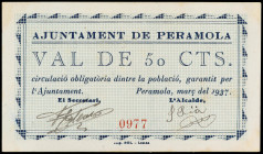Catalonia
50 Cèntims. Aj. de PERAMOLA. AT-1811. SC-.