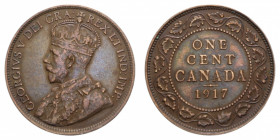CANADA GIORGIO V 1 CENT. 1917 CU. 5,67 GR. BB+