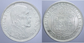 CZECHOSLOVAKIA 10 KORUN 1928 AG. 9,96 GR. FDC