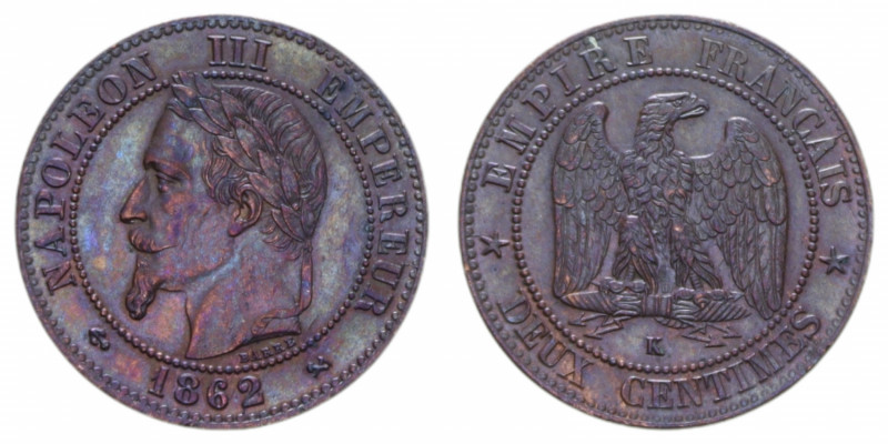 FRANCE NAPOLEONE III 10 CENT.1862 K CU. 12,05 GR. SPL-FDC/FDC