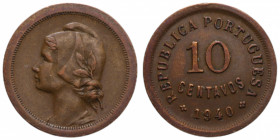 PORTUGAL 20 CENTAVOS 1940 CU. 4,03 GR. BB-SPL