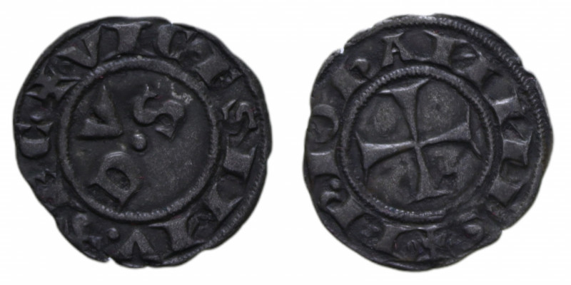 MACERATA GIOVANNI XXII (1316-1334) DENARO MI. 0,50 GR. BB+