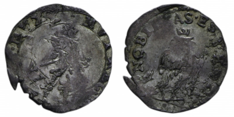 MODENA CESARE D'ESTE (1597-1628) GROSSETTO S.D. RRR MIR. 703 MI. 1,07 GR. MB-BB