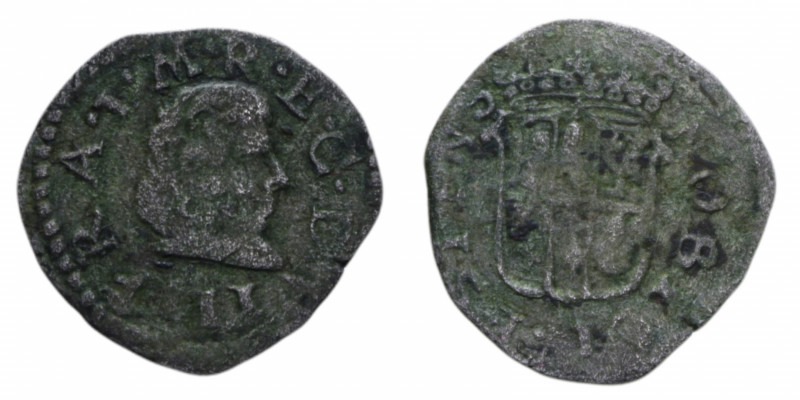 MODENA FRANCESCO I D'ESTE (1629-1658) MURAIOLA R MIR. 800 MI. 1,16 GR. MB-BB