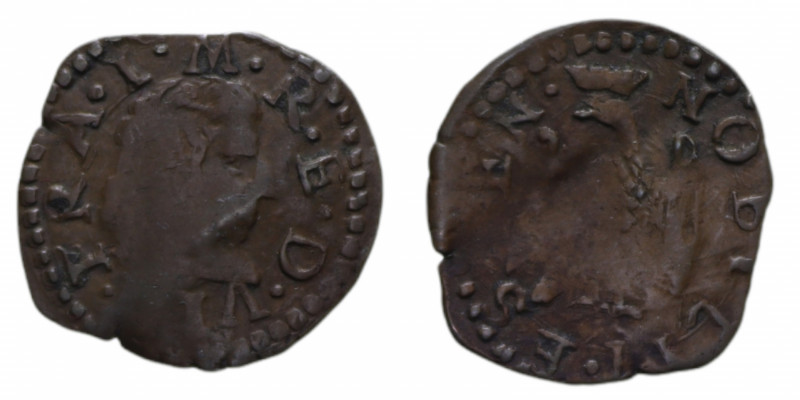 MODENA FRANCESCO I D'ESTE (1629-1658) SESINO CU. 1,10 GR. qBB