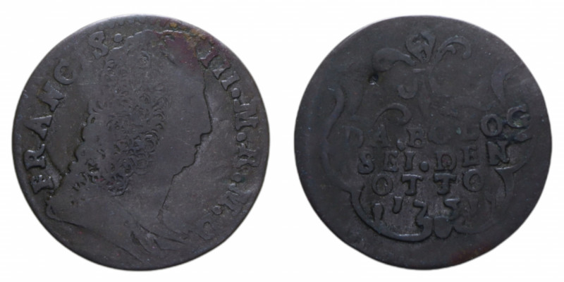 MODENA FRANCESCO III D'ESTE (1737-1780) CAPELLONE DA 6 BOLOGNINI 8 DENARI R MIR....