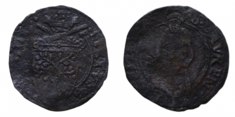 VITERBO SISTO V (1585-1590) QUATTRINO NC MIR. 482/1 CU. 0,92 GR. MB-BB