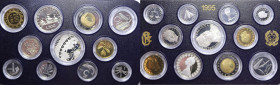 SERIE IN LIRE 1995 CON AG. IN COFANETTO (DANNEGGIATO) PROOF