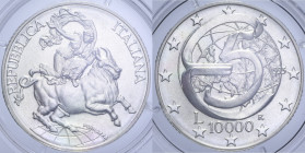10000 LIRE 1995 CONFERENZA MESSINA AG. 22 GR. FDC (IN COFANETTO)