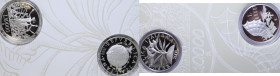 10000 LIRE 2000 DITTICO IL CIELO E LA PACE AG. 22+22 GR. PROOF (IN CONFEZIONE)