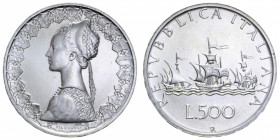 500 LIRE 1988 CARAVELLE AG. 11 GR. FDC