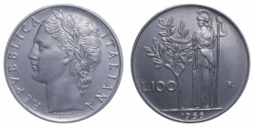 100 LIRE 1966 MINERVA AC. 8 GR. FDC (LEGGERI SEGNETTI)