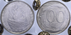 100 LIRE 1994 ITALIA TURRITA VARIANTE ASSE RUOTATO 180° NI. FDC (SIGILLATA CERVESE)