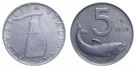 5 LIRE 1956 DELFINO R IT. 1,01 GR. BB-SPL