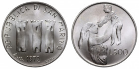 500 LIRE 1972 AG. 11 GR. FDC